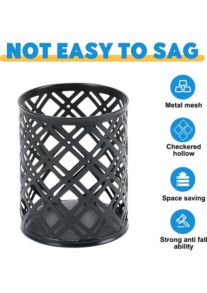 Altın Metal Masa Kalemlik, Makyaj Fırçaları Bardak, 10*8cm (Yurt Dışından)