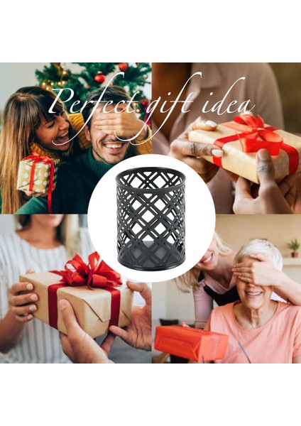 Altın Metal Masa Kalemlik, Makyaj Fırçaları Bardak, 10*8cm (Yurt Dışından)