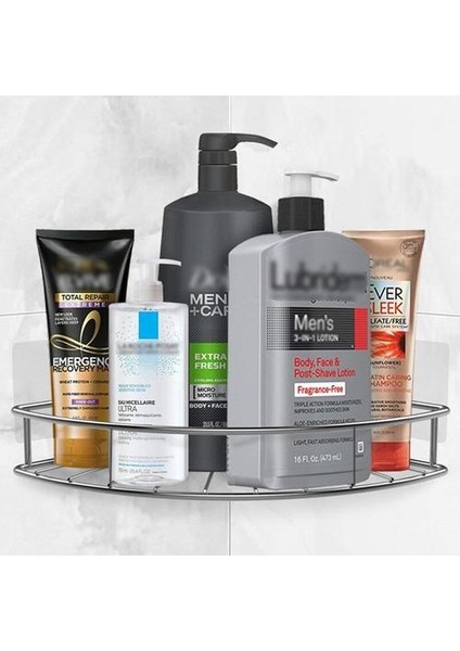 Paslanmaz Çelik Köşe Raf Banyo Yapıştırıcı Duş Raf Duvara Monte Depolama Organizatör Mutfak Tuvalet Yok Sondaj | Banyo Rafları (Yurt Dışından) modelleri