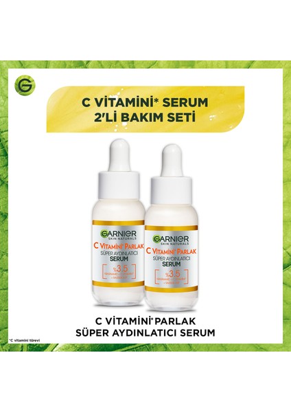 C Vitamini Parlak Süper Aydınlatıcı Serum 30 ml 2'li Set