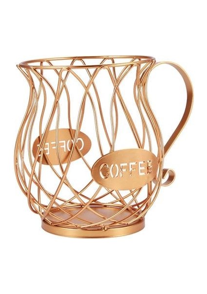 Vintage Demir Kahve Kapsül Depolama Sepeti Espresso Kahve Pod Organizatör Tutucu Siyah Kahve Fincanı Sepeti Ev Kafe Otel | (Yurt Dışından)
