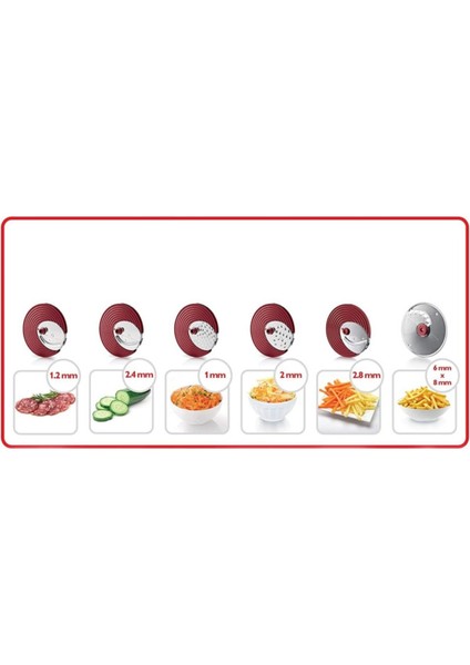 HR1388/80 Salata Hazırlayıcı ve Doğrayıcı (6 Paslanmaz Çelik Dilim) fırsatları