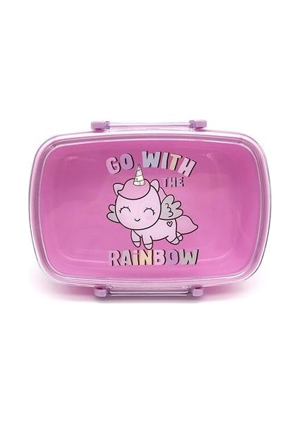 Karikatür Unicorn Öğle Yemeği Kutusu Pembe Sızdırmaz Öğrenci Çocuklar Okula Dönüş Bento Boxes Bpa Ücretsiz Ev Gereçleri Mutfak Aksesuarları | Öğle Yemeği Kutuları (Yurt Dışından)