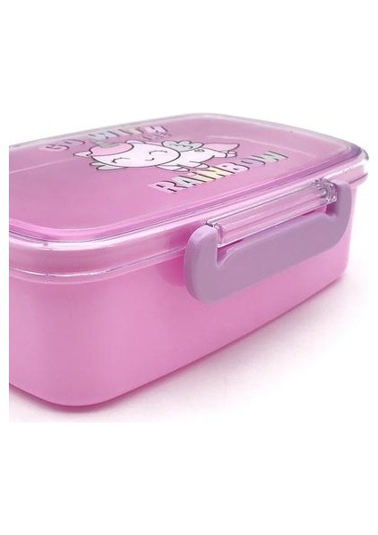 Karikatür Unicorn Öğle Yemeği Kutusu Pembe Sızdırmaz Öğrenci Çocuklar Okula Dönüş Bento Boxes Bpa Ücretsiz Ev Gereçleri Mutfak Aksesuarları | Öğle Yemeği Kutuları (Yurt Dışından)