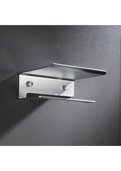 Uzay Alüminyum Tutucu Doku Rolls Depolama Raf Duvara Monte Cep Telefonu Depolama Raf Banyo Aksesuarları (Doku Kutuları (Yurt Dışından) fırsatları