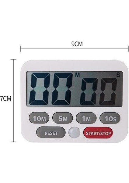 Au Mutfak Zamanlayıcı ve Amp;kronometre, Büyük Rakamlar, Yüksek Sesle Alarm, Dilsiz Fonksiyon, Hızlı Set Düğmeleri, Netik Stand | Mutfak Zamanlayıcıları (Yurt Dışından)