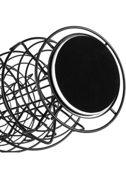 Kahve Kapsül Depolama Rafı 360 Derece Dönebilen Spiral Siyah Kaplama Ekran Kapsül Paslanmaz Düz Sıra Kahve Pods Tutucu | Depolama Tutucular ve Amp; Amp;raflar (Yurt Dışından) modelleri