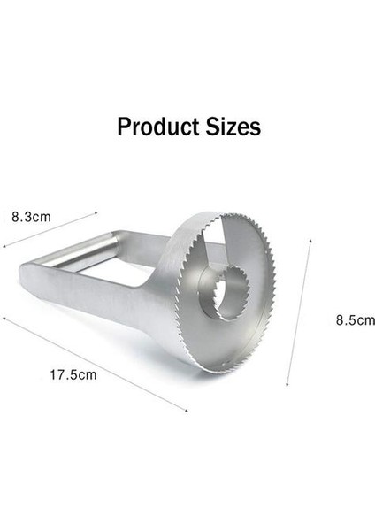 Paslanmaz Çelik Ananas Dilimleme Spiral Kesici Soyucu ve Mercan Meyve Bıçağı Sebze Araçları Mutfak Aracı Meyve Dilimleyici | (Yurt Dışından)