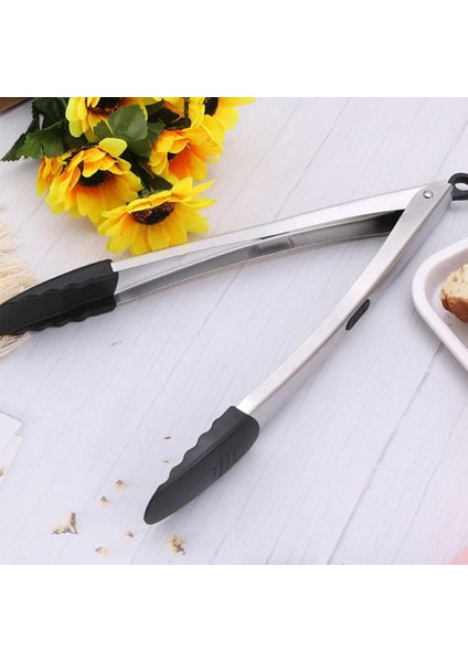 3 Adet Isıya Dayanıklı Servis Gıda Tong Paslanmaz Çelik Mutfak Maşası Kaymaz Pişirme Klip Kelepçe Barbekü Salatası Araçları Izgara Aksesuarları | Maşa (Yurt Dışından) modelleri