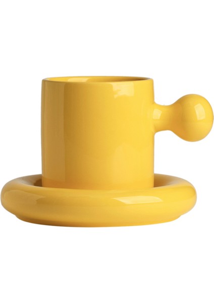 Yomdid Macaron Renkli Kahve Fincanı Suni Yaratıcı Seramik Fincan Kahve Kupa Pratik Süt Çayı Içme Kupası Daire Seti Drinkware | Kahve Kupası ve Amp;tabak Setleri (Yurt Dışından)