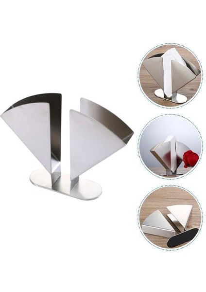 1 Adet Masaüstü Peçete Standı Sektörü Şekilli Paslanmaz Çelik Serviette Tutucu | Kağıt Tutucular (Yurt Dışından) fiyatları
