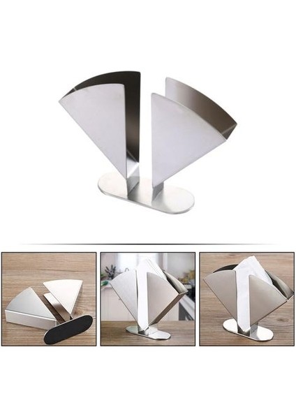 1 Adet Masaüstü Peçete Standı Sektörü Şekilli Paslanmaz Çelik Serviette Tutucu | Kağıt Tutucular (Yurt Dışından) modelleri
