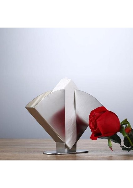 1 Adet Masaüstü Peçete Standı Sektörü Şekilli Paslanmaz Çelik Serviette Tutucu | Kağıt Tutucular (Yurt Dışından) fırsatları