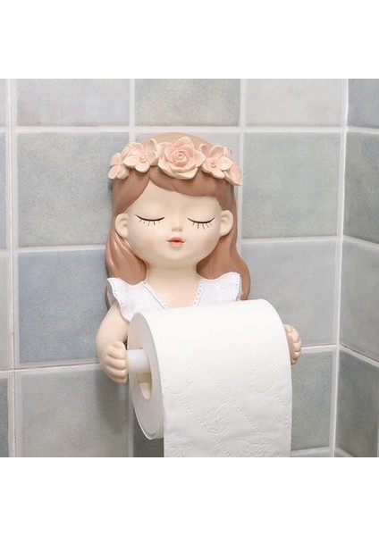 Peri Doku Tutucu Uzun Saç Peri Uzun Saç Güzel Kız Tuvalet Dokusu Tutucu Banyo Işık Lüks Dekorasyon Aksesuarları | Kağıt Tutucular (Yurt Dışından)