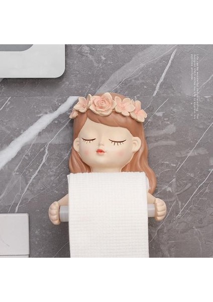 Peri Doku Tutucu Uzun Saç Peri Uzun Saç Güzel Kız Tuvalet Dokusu Tutucu Banyo Işık Lüks Dekorasyon Aksesuarları | Kağıt Tutucular (Yurt Dışından)