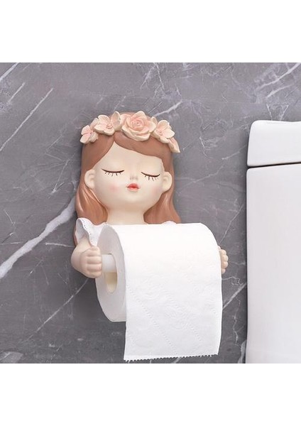 Peri Doku Tutucu Uzun Saç Peri Uzun Saç Güzel Kız Tuvalet Dokusu Tutucu Banyo Işık Lüks Dekorasyon Aksesuarları | Kağıt Tutucular (Yurt Dışından)