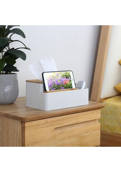 Depolama Doku Kutusu Telefon Tutucu Peçete Yatak Odası Dresser Bambu Araba Ofis Ev Dekor Yemek Odası Uzaktan Kumanda Masası Organizatör | Doku Kutuları (Yurt Dışından) fiyatları