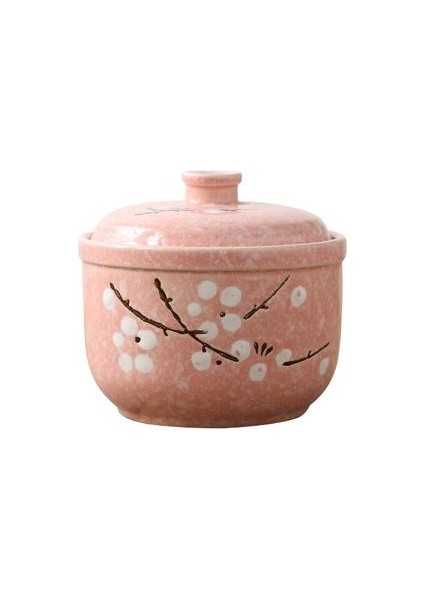 Japon Haşlama Kupası Seramik Underglaze Renk Buğulanmış Yumurta Güveç Çorba Ev Hediye Kuş Yuva Kaplı Kase Kaşık Seti Sofra Takımı | Kaseler (Yurt Dışından)