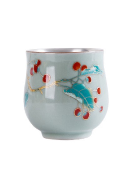 Antik Çin Kungfu Çay Bardağı Gümüş Giftbox Bayanlar Sürdürülebilir Çay Fincanı Tek Jingdezhen Taza Porcelana Mutfak Malzemeleri 5050S2 | Teacups (Yurt Dışından)