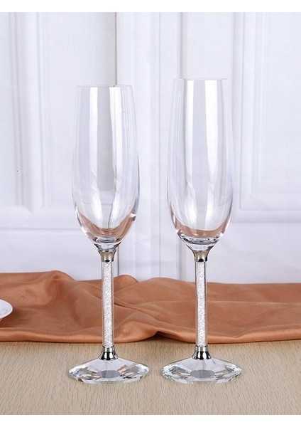 Cam Düğün Şampanya Gözlükleri Flüt Parti Bar Kabarcık Şarap Lale Kokteyl Kupası Tumbler En Iyi Hediyeler | Şarap Kadehleri (Yurt Dışından)