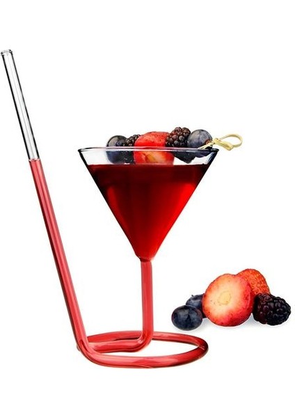 Yaratıcı Vida Spiral Saman Molekülü Kokteyl Cam Bar Parti Üçgen Goblet Martini Champagne Coupes Vaso Şarap Kadehi Takılar | Kokteyl Camı (Yurt Dışından)