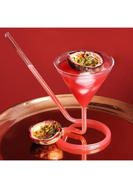 Yaratıcı Vida Spiral Saman Molekülü Kokteyl Cam Bar Parti Üçgen Goblet Martini Champagne Coupes Vaso Şarap Kadehi Takılar | Kokteyl Camı (Yurt Dışından)