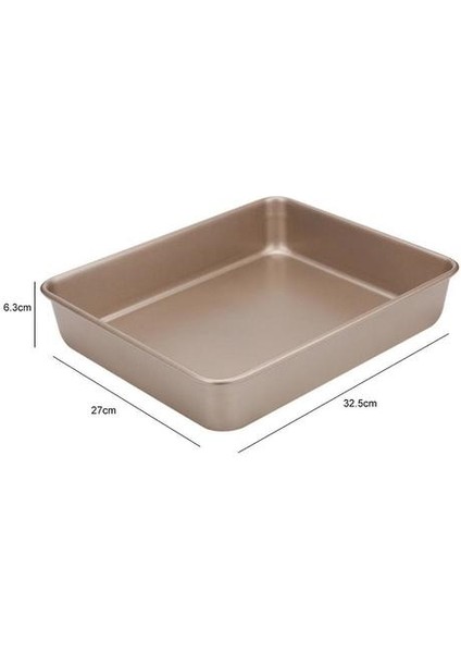 Homemiyn Yüksek Bakeware Yapışmaz Çerez Sac Pişirme Pan Metal Fırın Pişirme Tepsisi (32.5X27X6.3CM) (Yurt Dışından) modelleri