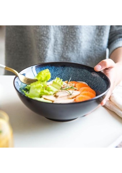 7.6 Inç Retro Porselen Kase Japon Tarzı Fırın Sırlı Seramik Kase Pirinç, Erişte, Tahıl, Salata, Çorba Kase ve Tatlı | Kaseler (Yurt Dışından)