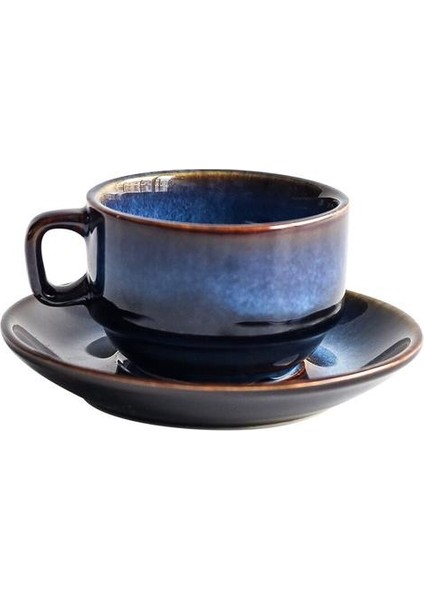 Türk Espresso Bardaklar Surlar ile Seramik Kupası Set Siyah Çay Yaratıcılık Kupa Ev Dekor Yaratıcı Su Kupası Hediyeler | Kahve Kupası ve Amp;tabak Setleri (Yurt Dışından)