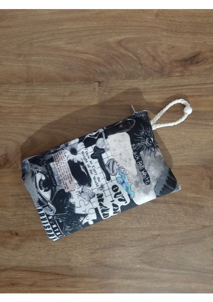 Aesthetic How To Cary The Weight Of World Desenli Tasarım Bez Kalemlik-Cüzdan