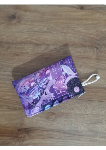 Fairycore Aesthetic - Are You Lost Mor Renk Desenli Tasarım Bez Kalemlik-Cüzdan