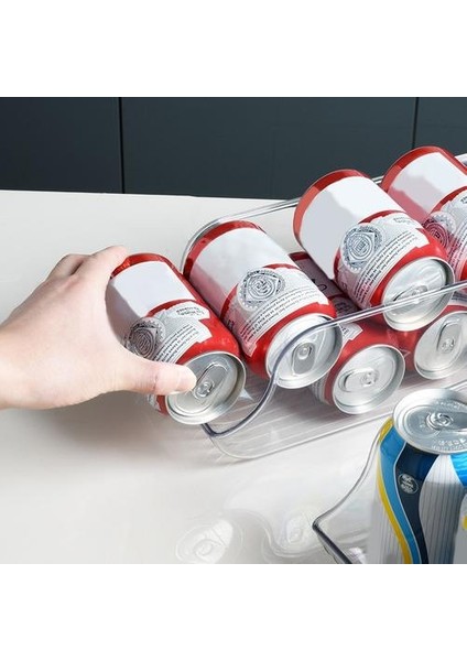 2 Adet Buzdolabı Organizatör Bineler Dispenser Tutucu Buzdolabı Dondurucu Mutfak Dolabı Temizle Plastik Gıda Kiler Kilit Saklama Kutusu Raf | Raflar ve Amp;tutucular (Yurt Dışından)