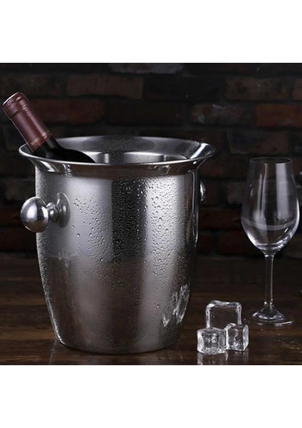 304 Paslanmaz Çelik Buz Kovası Şarap Soğutucu Viski Wort Chiller Barware Şampanya Kovaları Büyük Hediye Buz Kova Soğutucu Kalınlaşma | Buz Kovaları ve Amp;maşa (Yurt Dışından) modelleri