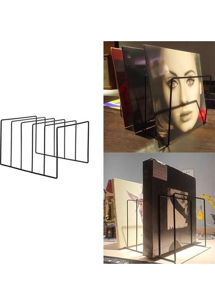 Metal Vinil Kayıt Ekranı Raf Pikap Depolama Raf Sergisi Standı Tutucu Promosyon | Depolama Tutucular ve Amp;raflar (Yurt Dışından) fiyatları