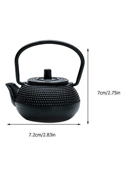 Ev Ofis Küçük Çay Evcil Hayvanlar Çay Su Isıtıcısı Süsleme Paslanmaz Dökme Demir Teakettle Dekoratif Küçük Masa Üstü Süsleme | Çaydanlıklar (Yurt Dışından)