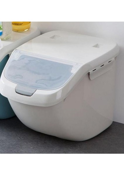 Gri 6 kg Pirinç Tahıl Saklama Kutusu Mühürlü Nem Geçirmez Pet Gıda Depolama Konteyner Küf Anti Oksidasyon Mutfak Eşyaları | Şişeler, Kavanozlar ve Amp;kutular (Yurt Dışından)