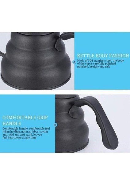 Retro Cezve Bulut Pot 304 Paslanmaz Çelik El Yapımı Cezve 950 ml Uzun Ağız Damla Kahve Makinesi Boyutu: 32.5 x 14.5 cm | Kahve Tencere (Yurt Dışından)