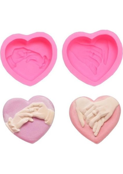 Kalp Şekli Silikon Sabun Kalıp Kek Çikolata Için Dıy Pişirme Aracı (Yurt Dışından)