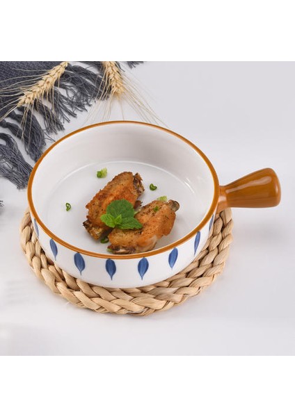 Japon Seramik Ramen Kase Kolu Meyve Salatası Tatlı Snack Kaseler Kore Mutfak Sofra Karıştırma Tahıl Pirinç Kase Setleri | Kaseler (Yurt Dışından)