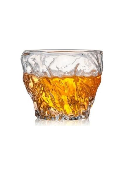 2 Adet Çay Cam Bardak Isıya Dayanıklı Çekiç Desen Şeffaf Cam Şarap Viski Cam Kupa Bar Parti Hediye Için Japon Sake Bar Kupası | Eski Moda Cam (Yurt Dışından)