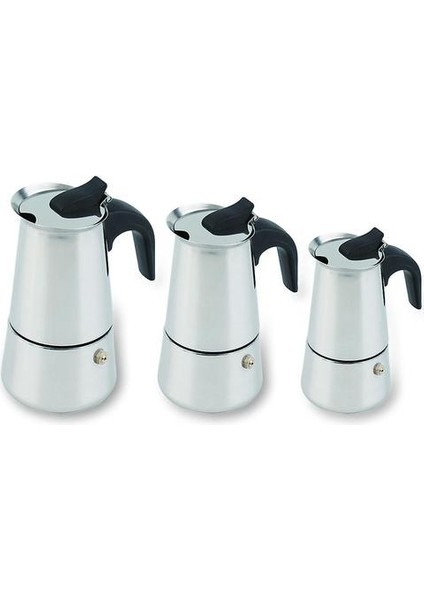 2/4 / 6-Fincan Percolator Soba Üst Kahve Makinesi Moka Espresso Latte Paslanmaz Pot (Yurt Dışından)