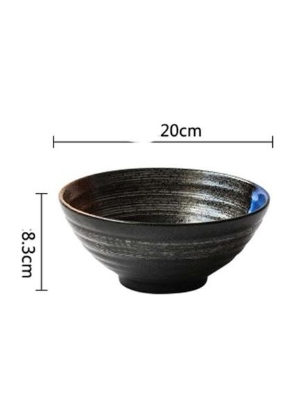 Japon Tarzı 7.5 Inç Ramen Kase Karışık Sos, Seramik Çorba Kasesi, Retro Sofra, Şapka Kase, Trompet | Kaseler (Yurt Dışından)