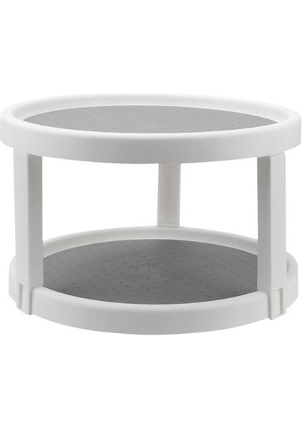 2 Tier Dönen Organizatör Çeşni Depolama Raf Yuvarlak Raf Mutfak Depolama Tepsi Baharat Raf Kiler Kabin Pikap | Depolama Tepsileri (Yurt Dışından)