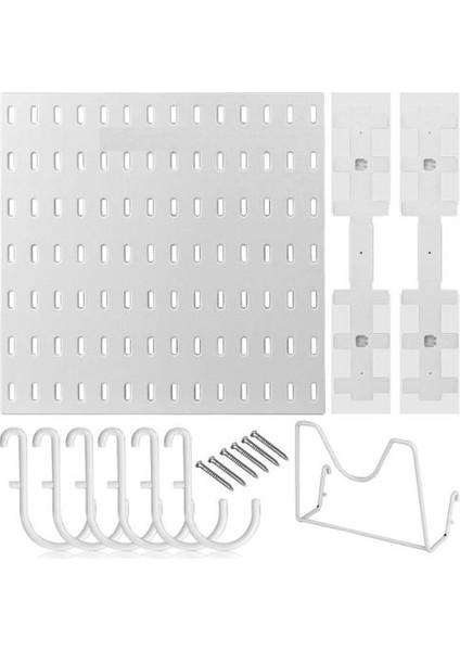 10 Adet / Takım Pegboard Kombinasyon Kiti Arasında 28 cm Pegboard Panel Kanca Pan Kapak Tutucu Mutfak Pegboard Duvar Organizatör Için | Duvara Monte Mutfak Rafları (Yurt Dışından)