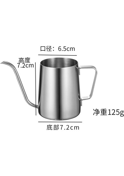 250 ml Kalın Kahve Çay El Pot Gıda Sınıfı Paslanmaz Çelik Gooseneck Damla Su Isıtıcısı Swan Boyun Ağız Cezve Kapı Mutfak Aksesuarları | Kahve Tencereler (Yurt Dışından)