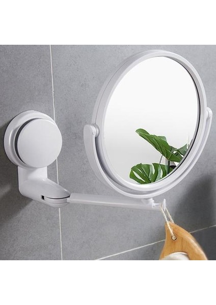 Büyüteç Makyaj Tıraş Vanity Ayna Banyo Duvarı Montaj 360 ° | Banyo Aynaları (Yurt Dışından)