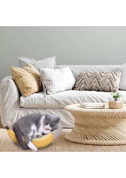 Banana Gibi Kedi Scratcher Kurulu Ev Yavru Kedi Oynayan Kanepe Pençe Taşlama Pedi Kalifiye | Mobilya ve Amp;çizikler (Yurt Dışından)