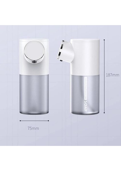 320 ml Otomatik Sabunluk USB Şarj Edilebilir Sıvı Sabunluk Dispensers Dijital Ekran Köpük Dispenserler (Pembe) (Yurt Dışından) modelleri