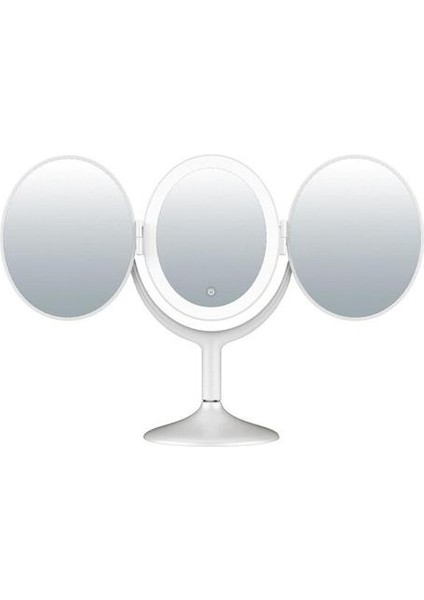 Taşınabilir Makyaj Aynası LED Kozmetik Aynalar Masaüstü Trifold Ayna Vanity Ayna Dokunmatik Kontrolü Sanatçılar Için Kademesiz Karartma | Banyo Aynaları (Yurt Dışından)