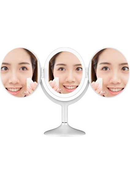 Taşınabilir Makyaj Aynası LED Kozmetik Aynalar Masaüstü Trifold Ayna Vanity Ayna Dokunmatik Kontrolü Sanatçılar Için Kademesiz Karartma | Banyo Aynaları (Yurt Dışından) fiyatları